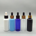 30ml 50ml 60ml Transparent PET Plastic Dropper Bottles for Skin Care Serum Essential Oil Lotion Packaging Customized Silkscreen