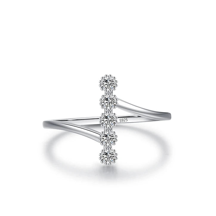 Daidan Rings Zircon Anillos Bar Ladies Sterling Silver 925 Jewelry Engagement Ring