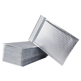 Metallic Silver Color Personalizzate 6 X 9 11x15 Bubble Mailer Polythene Bubble Mailers for Wig