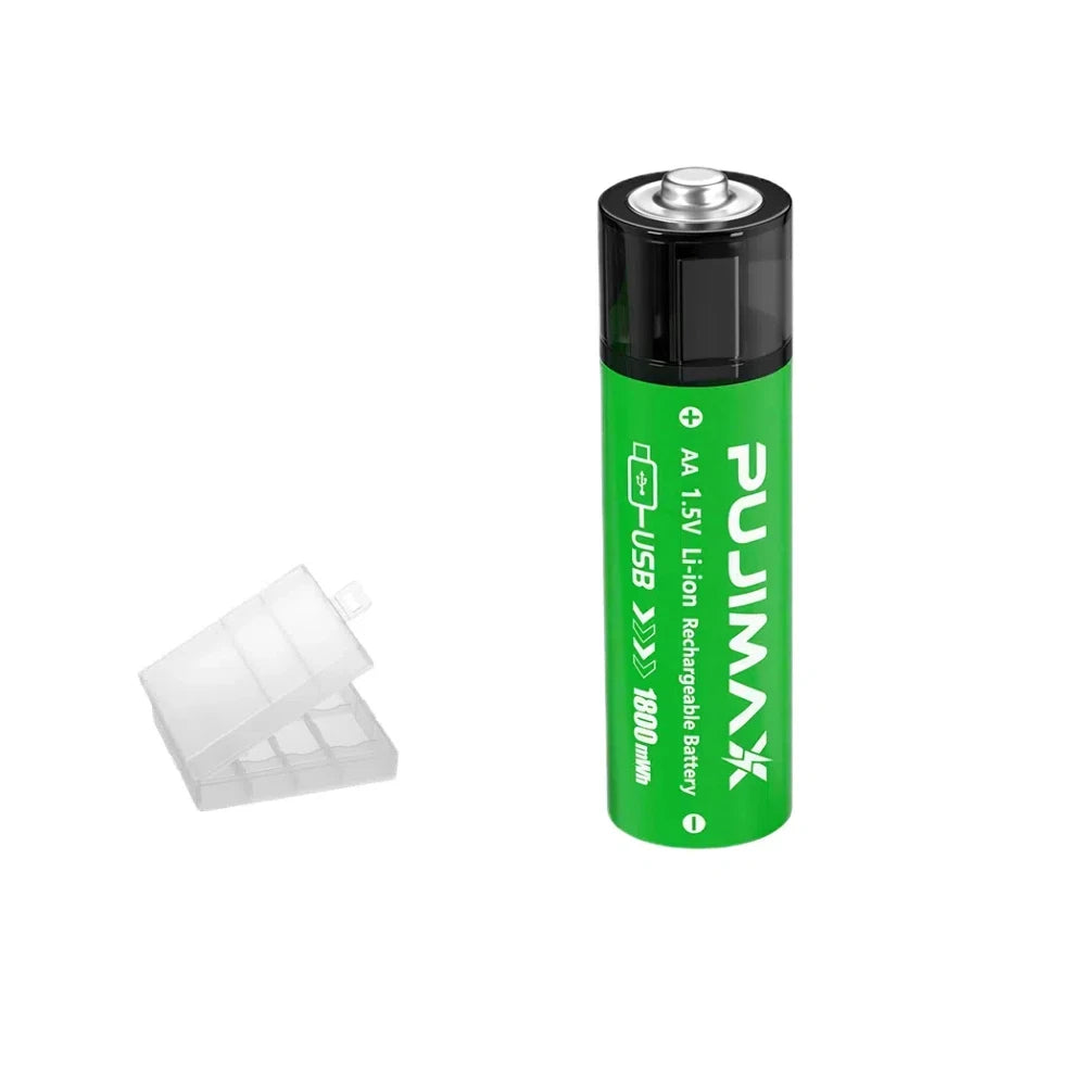 PUJIMAX AA Household Appliance 1.5V USB Port Charging Adapter Power Lithium-ion Rechargeable Flashlight Battery Pack