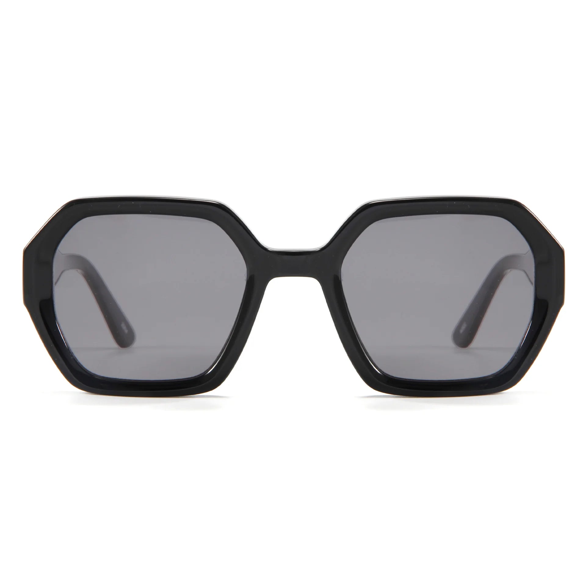 Modern Retro High-End Geometrical Large Frame Eyewear Designer Luxury CR39 Acetate Polarized Sunglasses