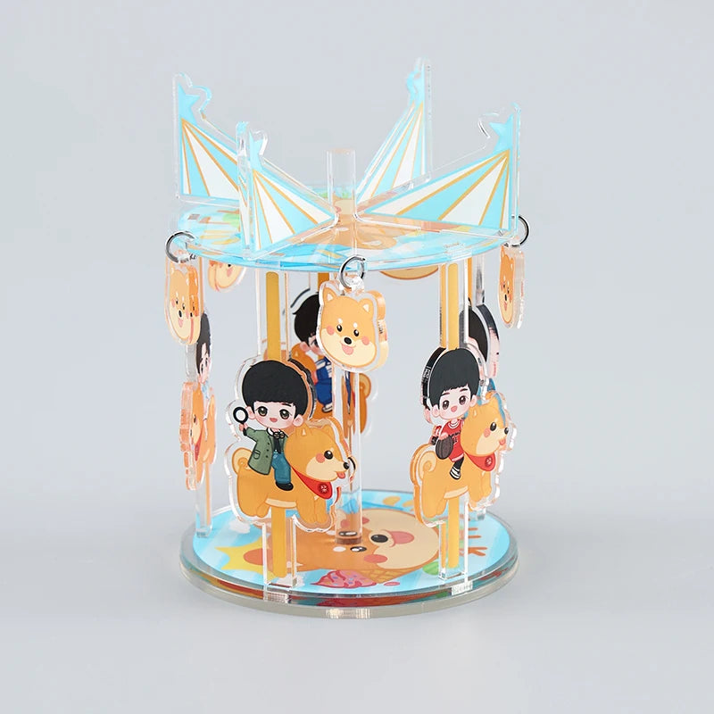 CNAWO Custom Creative Acrylic Stand Carousel Pendant Standee Fun Tableside Ornaments Modern Custom Color Promotion Gift Custom
