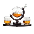 2022 Online Hot Sale 28OZ Glass Globe Decanter Barware Set Glass Whisky Decanter with Anciept Ship.