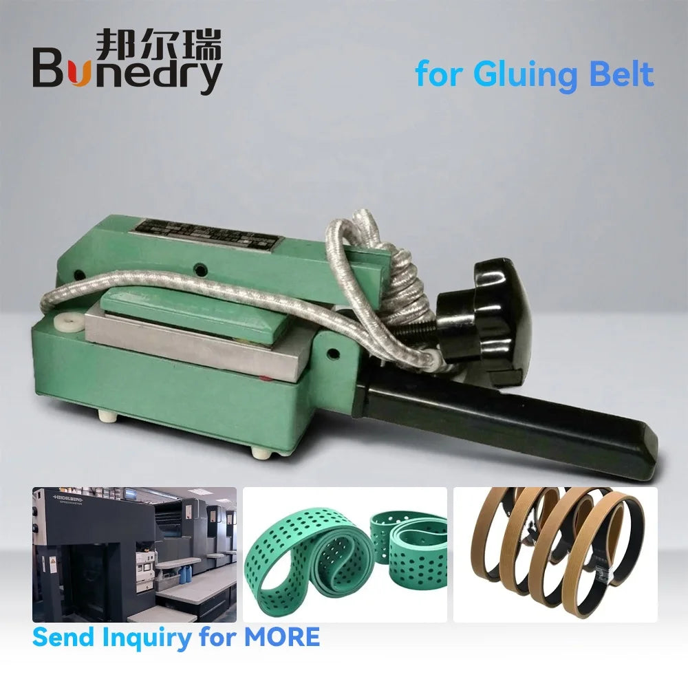 60x80mm Nylon Belt Bonding Heat Sealing Machine 220V 300W Feeder Belt Heater for Offset Printing Machine