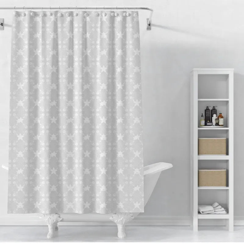Modern Pure Color PEVA Waterproof Eco-Friendly Square Shower Curtain Customizable Colors Durable Bathroom Design Stocked Home