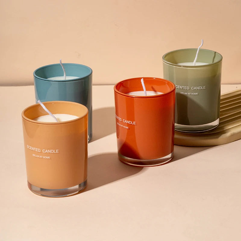 AIKUN High End Home Scented Candle Making Decorative Handmade Glass Jars Scented Soy Wax Candles Gift Box With Private Labels