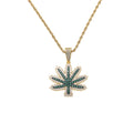 CN433  Brass Micro Pave Zircon Pendant Iced Out CZ Necklace Hip Hop Jewelry