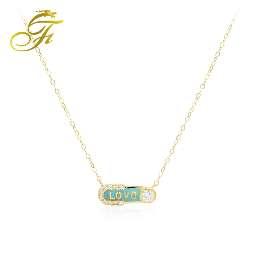 Wholesale 18k Solid Gold Necklace with Link Chain Fashionable Circle Choker Jewelry for Gift Occasions
