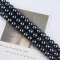 Natural Black Color Edison Round Freshwater Pearl Strands for Sale