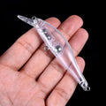 Unpainted Minnow Lure 10CM 10G Blank Hard Bait Bass Fishing