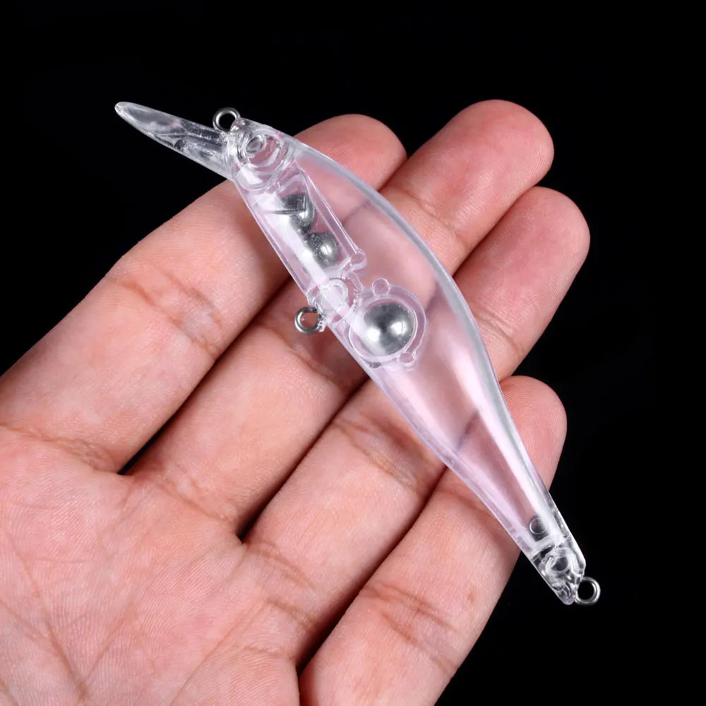 Unpainted Minnow Lure 10CM 10G Blank Hard Bait Bass Fishing