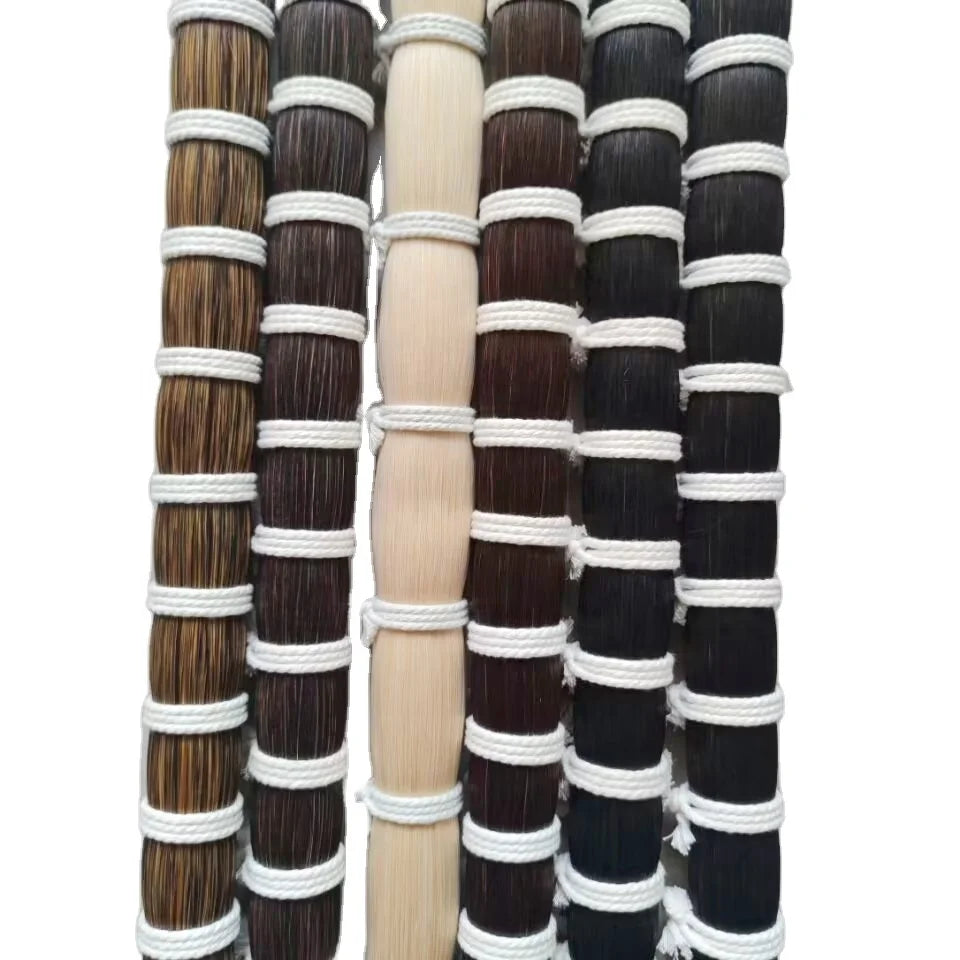 70CM ( 27 Inches ) LONG PURE WHITE COLOR REAL HORSE TAIL HAIRS for HORSE HAIR HANDCRAFTS and TAIL EXTENSIONS MAKER