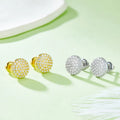 J011 China Jewelry Wholesale 925 Sterling Silver Custom Men Hiphop Iced Out VVS Diamond Moissanite Hip Hop Stud Earrings