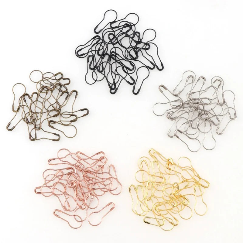 Pear Shape Knitting Stitch Marker Hang Tag Safety Pins Fastener Craft Safety Pin