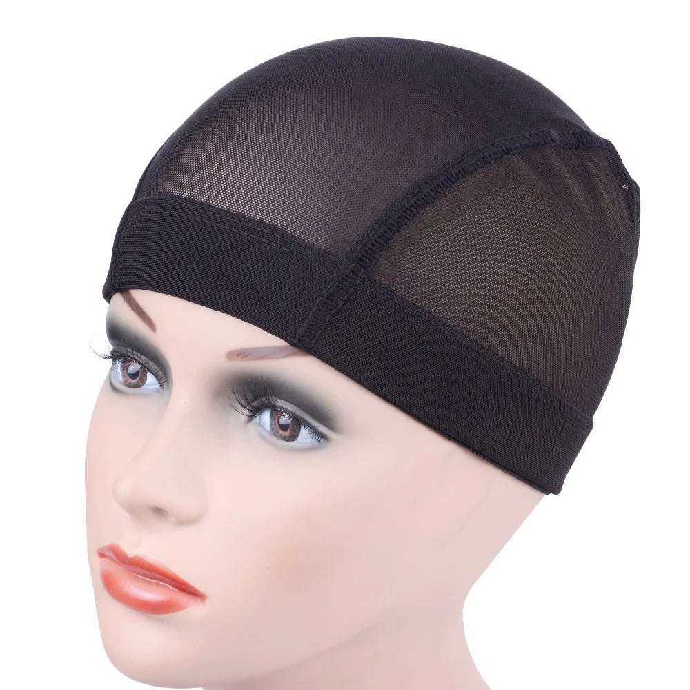 1Pcs Dome Cornrow Wig Caps Easier Sew in Hair Stretchable Weaving Cap Elastic Nylon Breathable Mesh Net Hairnet