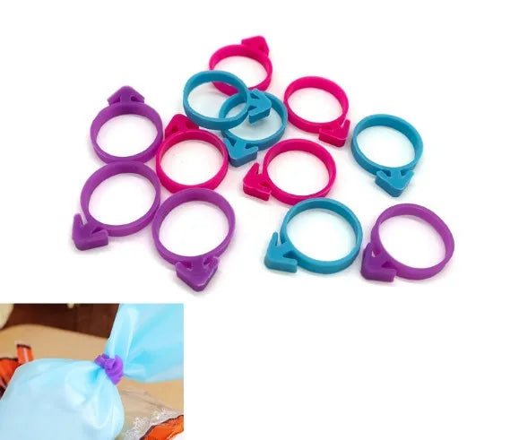 Wholesale Silicone Icing Bag Ties Pastry Bag Ties
