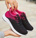 Myway Breathable and Durable Women Flat Leather Shoes Women Sport Shoes Women Leisure Sneakers Outdoor Sport Shoes