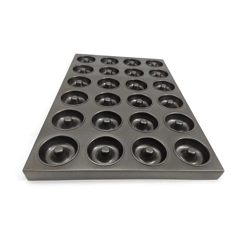 24-Cavity Non-stick Donut Pan Donut Baking Pan for Muffin Cake Dessert Mini Bagel Mold Donut Trays