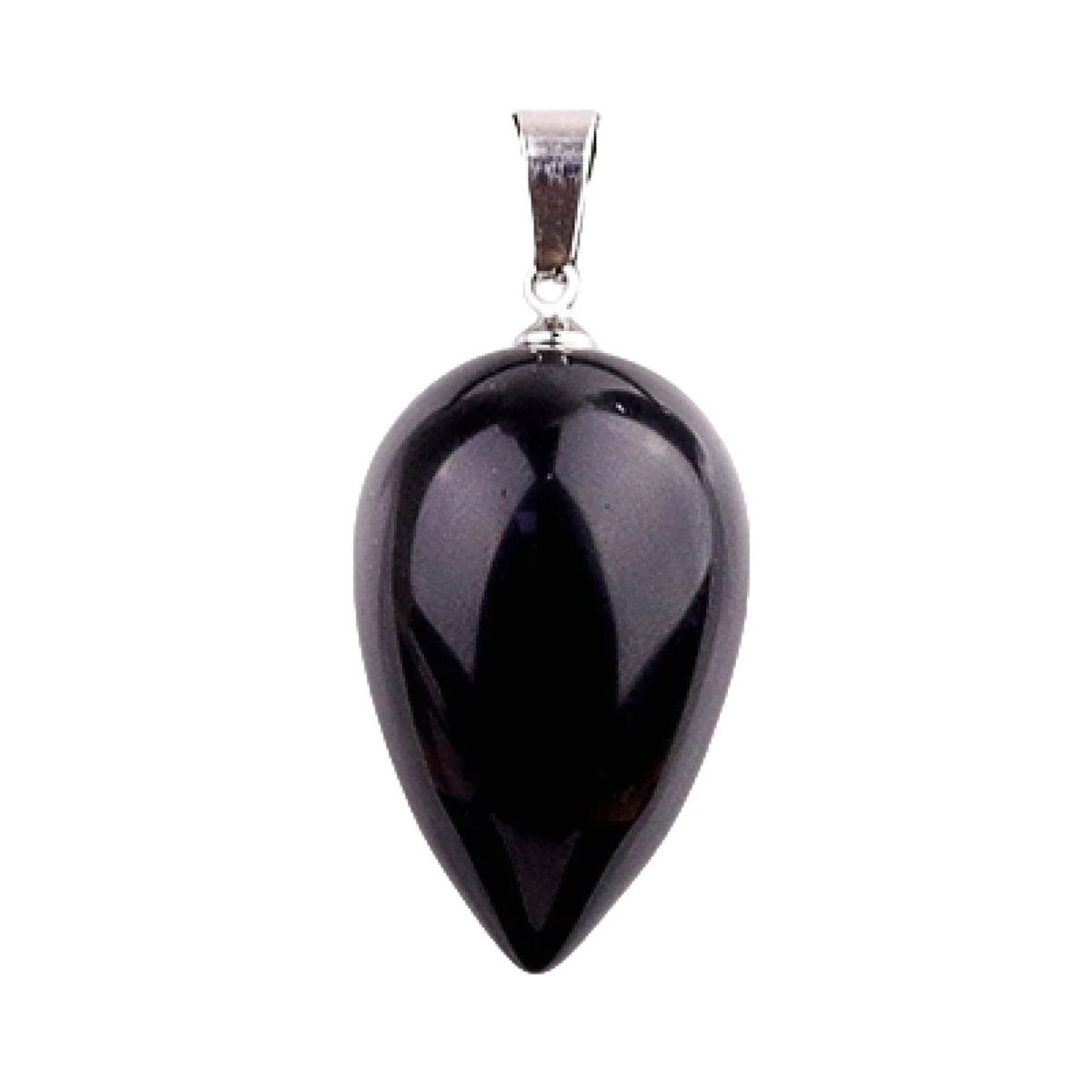 Fashion Natural Obsidian Agate Stone Droplet Shaped Crystal Pendant Healing Stone Bead Handicraft Used for Necklace Making