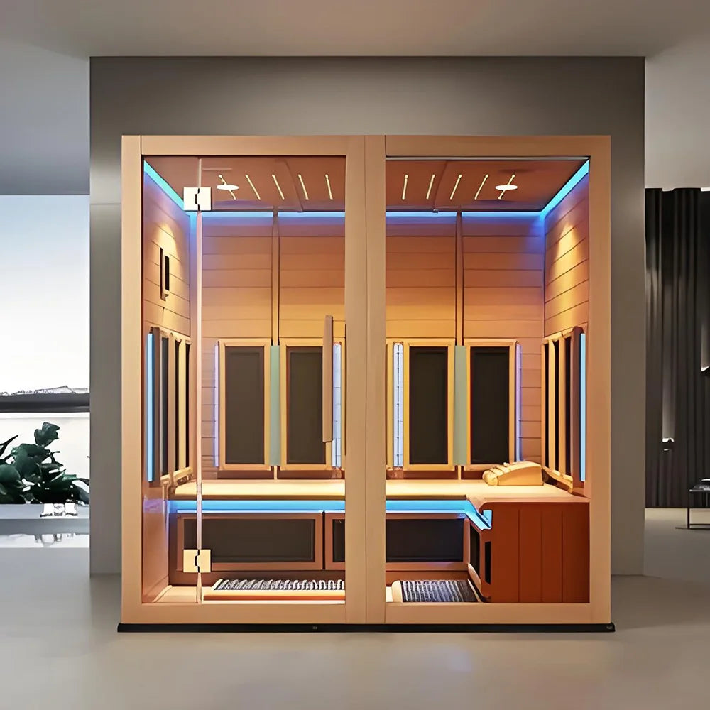 Commercial Large Traditional Stove Wet Steam Sauna Room 6-8 Person Modern Design Hot House Sauna Dome