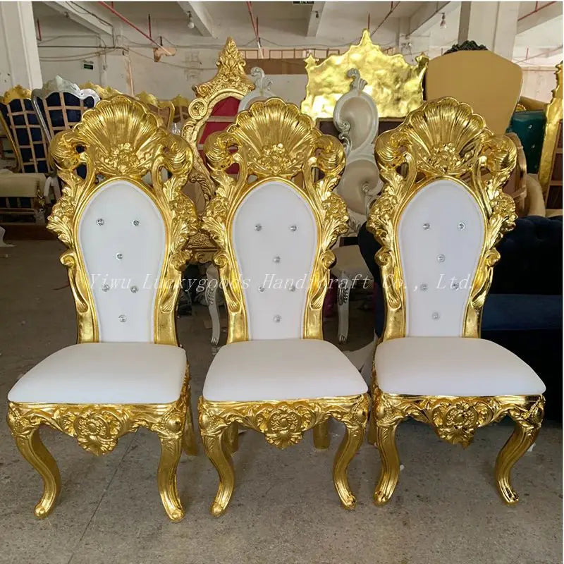 Luckygoods  Factory Manufacturer Wholesale High Back Cheap king Throne Chairs for Wedding SF210511-27