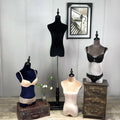 QF0003 Series Fabric Velvet Covery Upper-Body Smooth Velvet Cover Female Dress Form Mannequin