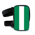 Wholesale Custom Logo Printing Nigeria Flag Thigh Bag Leg Bags for Carnival with Adjustable Strap