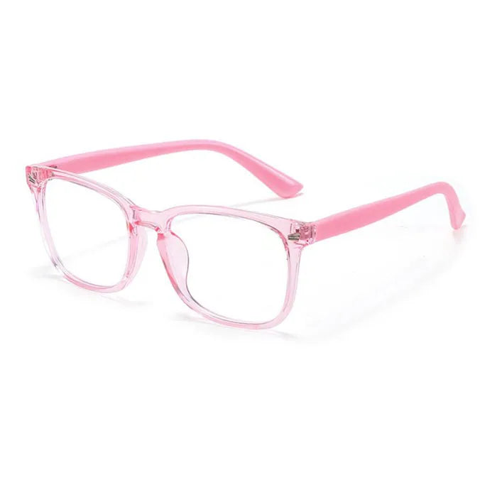 Hot Sale Cheap Classic PC Frame Print Square Computer Glasses UV400 Blue Light Blocking Lightweight for Kids Children
