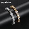 BB132 Hip Hop Jewelry Iced Brass CZ Bracelet Men and Women for Gift