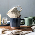 250ML Nordic Coarse Ceramic Coffee Mug Vintage Latte Art Drip Mug Tea Cup Breakfast Milk Mug Kitchen Restaurant Use Drinkware