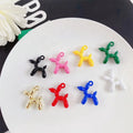 New Colorful Alloy Cute Balloon Dog Puppy Charms DIY Enamel Puppy Puddles Ballon Dog Charm Pendant Earring Jewelry Making