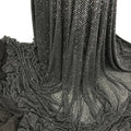 F001 Fashion Rhinestone Elastic Mesh Tulle Fabric Crystal Stretchable Rhinestone Fabric