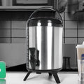 MOSEENER Commercial Stainless Steel Insulated Double Wall Flask Heat Preservation Barrel Bucket for Hotel Restaurant for Milk