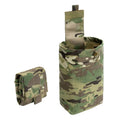TOPTACPRO Camo Tactical MOLLE Drop Pouch Hunting Foldable Mag Recycling Bag Mini  Dump Pouch