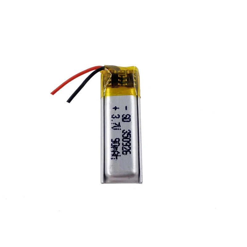 350926 90mAh Rechargeable 3.7V  Lithium Ion  Battery Lithium Polymer Battery