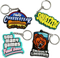 Factory Free Sample Custom Silicone Rubber Keychain 2D Logo 3D Cute Anime Soft PVC Keyrings
