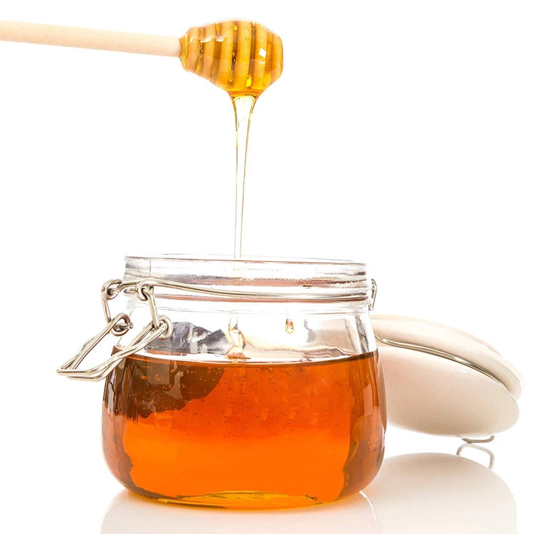 Custom Logo Honey Stirrer Jar Dispensing Wooden Honey Stirrer Dipper MegaBDM