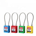 Baoten Hot Sale Zinc Plated Stainless Steel 175mm Wire Cable Shackle Safety Lockout Padlock Box CE Certified Multi-Key ABS Body