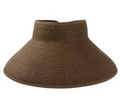 2026 Wholesale Summer Folding Empty Sunshade Hat Straw Beach Sun Hat Visor Hats for Women MegaBDM