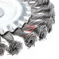 Great Price Stainless Steel Twisted Wire Wheel Brush with Threaded Hole Finishing Cleaning Brushes