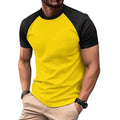 2025 New Fashion Men's Loose Fit T-Shirt Solid Color Sports Raglan Sleeve 180g Knitted Jersey Direct Factory Sale Blank Design