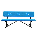 Design Outdoor Furniture Long Metal Exterior Bench Seat Outside Dog Park Steel Bench Seating Public Garden Patio Bench Chair