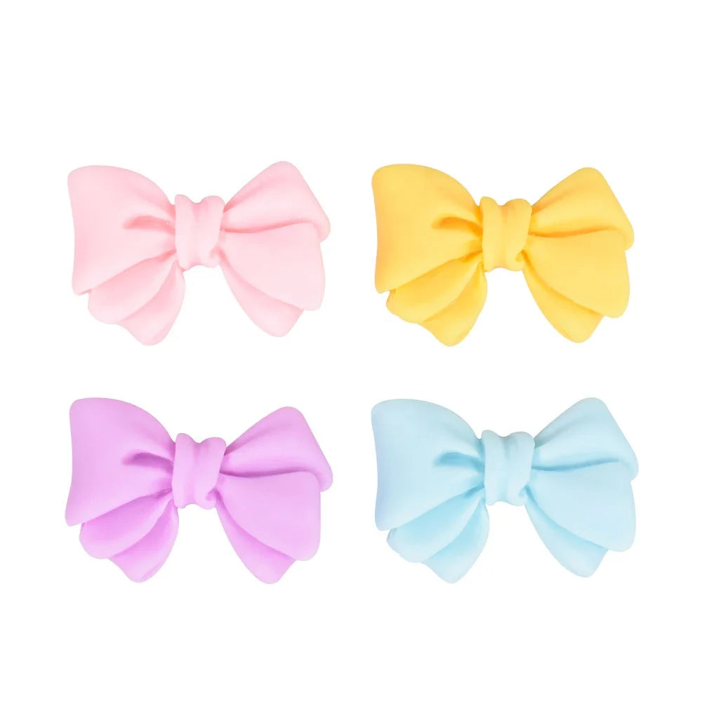 Kawaii Bowknot Resin Flatback Cabochons Cartoons Bows Cute Sets for DIY Crafts Making Scrapbook Embellishments