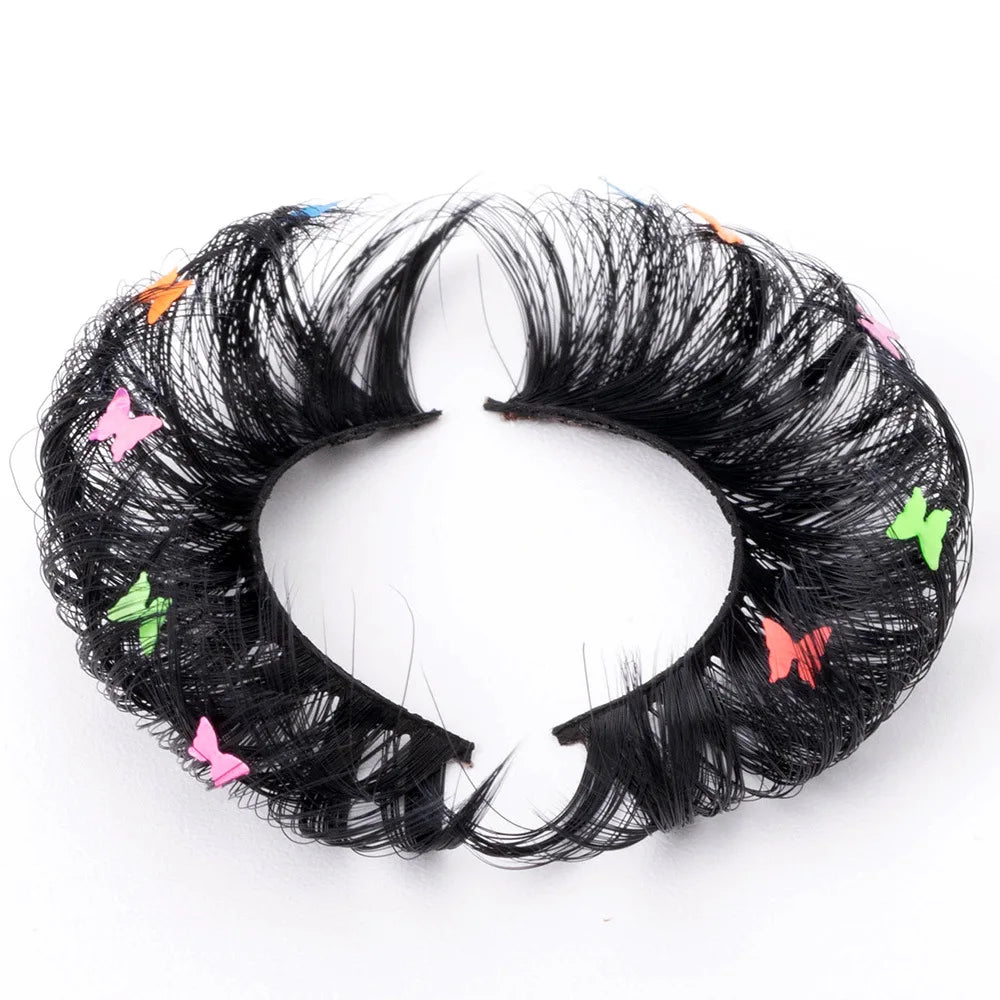 Wholesale Vegan Colorful Synthetic Hair Strip False Eyelashes butterfly Colored Lash with Custom Paper Lash Box