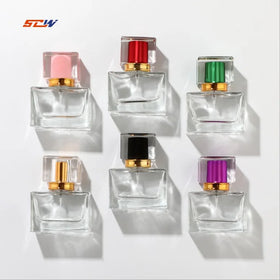 Wholesale Free Sample Customized 30ml 50ml Refillable Empty Spray Luxury Perfume Glass Bottle