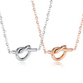 New Design Stainless Steel Chain Simple Style 18k Gold Knot Necklace MegaBDM