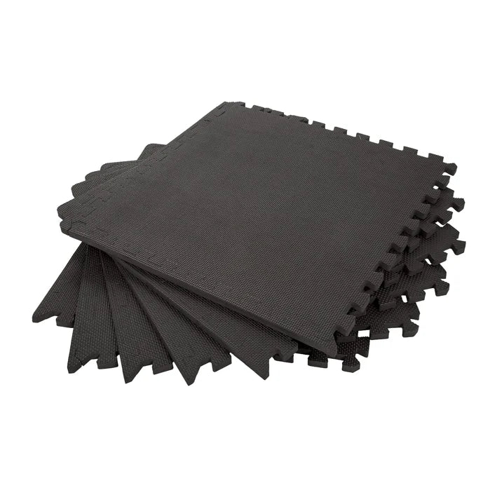 Eco-Friendly 6 Pack 10mm Durable Workout Cushion Floor Protection 24" EVA Foam Puzzle Mat