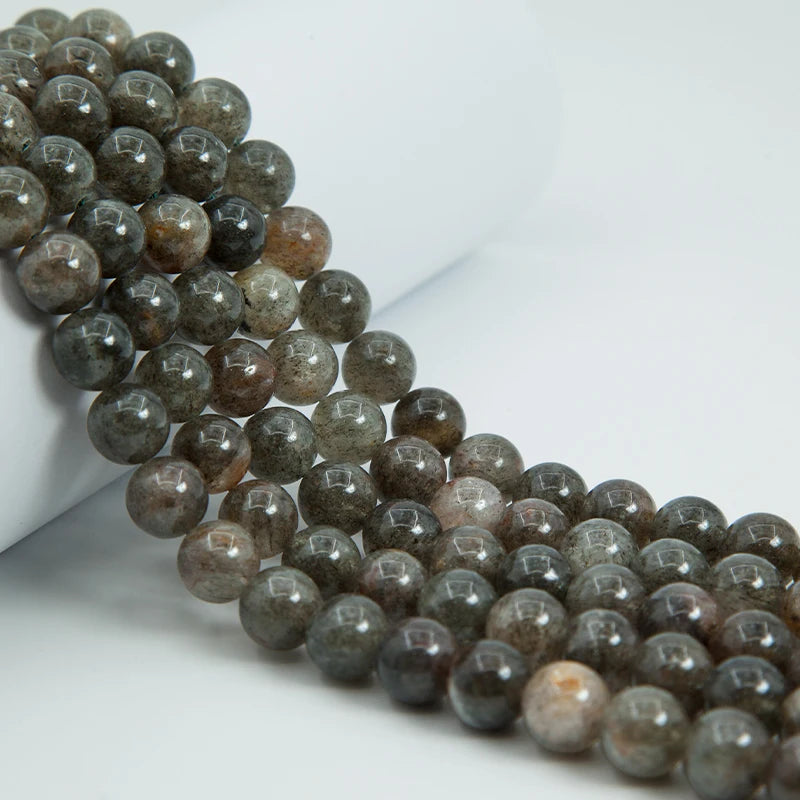 Natural Crystals Healing Stones 5A African Green Ghost Quartz Loose Gemstones Beads for Jewelry Making Diy Accessories