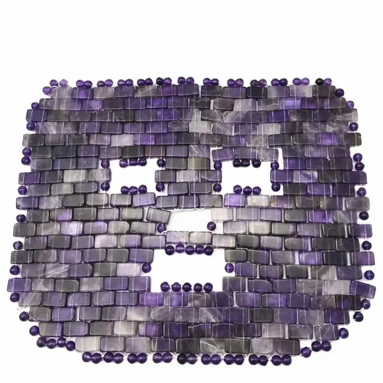 Top Product 2024 Natural Beauty Jade Stone Mask Amethyst Goddess Facial Jade Face Mask Health and Wellness Technology
