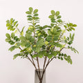 Wholesale Plastic Stem Real Touch Leaves Artificial Snowflake Trees Locust Tree Leaves Branches for Home Indoor Greenery Decor